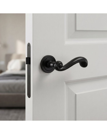 Maçaneta de Porta Preta Elegante e Cativante - Modelo TUPAI 738