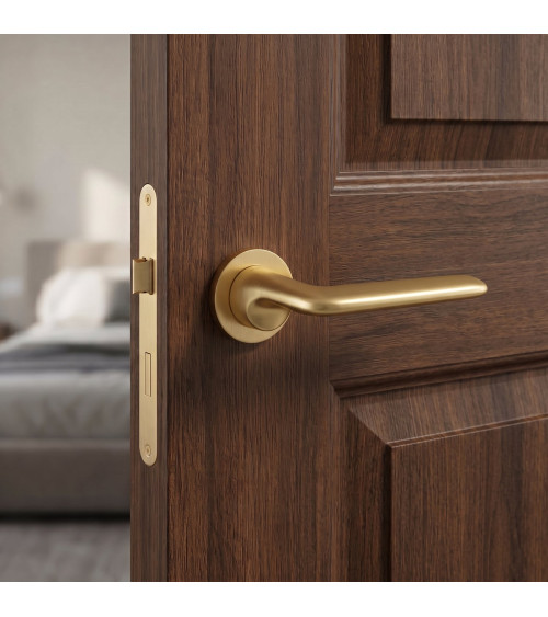Puxador de porta ouro mate Ento Elan puxador design