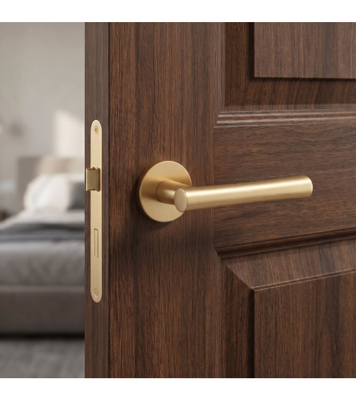 Puxador de porta dourado mate PAPAVERA design
