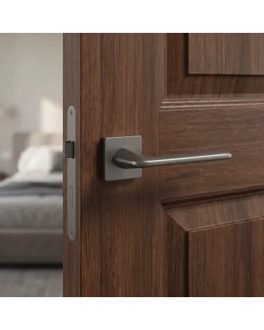 Maçaneta de Porta Antracite para um interior chique - Modelo LILA