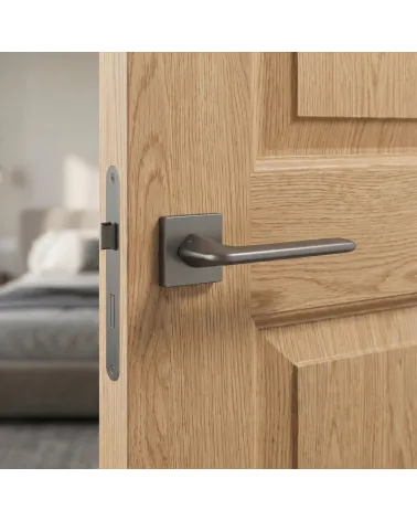Maçaneta de Porta Antracite para um interior chique - Modelo LILA