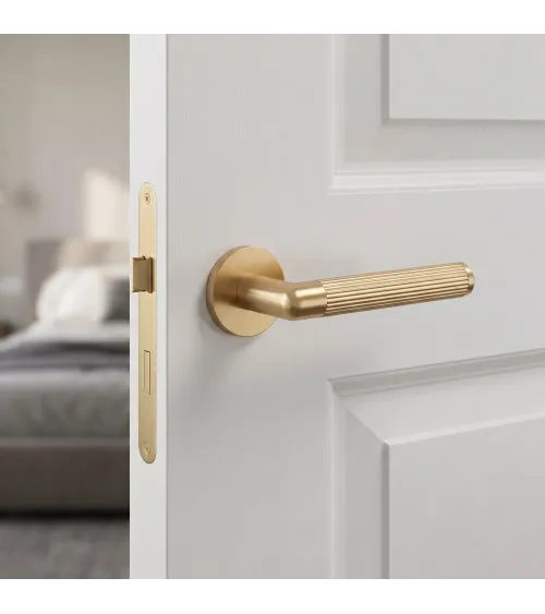 Puxador de porta dourado mate LOBELLIA design