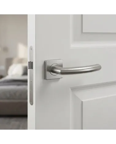 Puxador de Porta Cor Inox Chique e Robusto - Modelo KVADRAT 1707