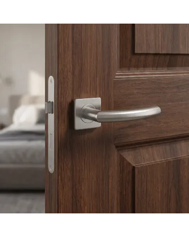 Puxador de Porta Cor Inox Chique e Robusto - Modelo KVADRAT 1707