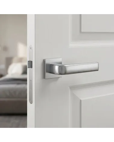 Pega de Porta em Cromado Acetinado para uma decoração chique - Modelo JENA