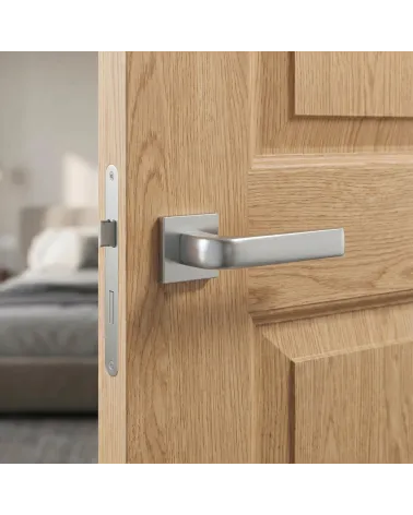 Pega de Porta em Cromado Acetinado para uma decoração chique - Modelo JENA