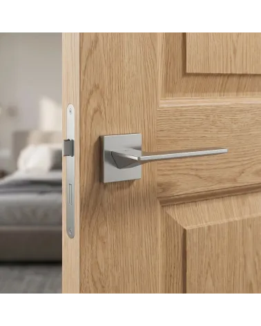 Puxador de Porta Cromo Acetinado para uma decoração sofisticada - Modelo VIP