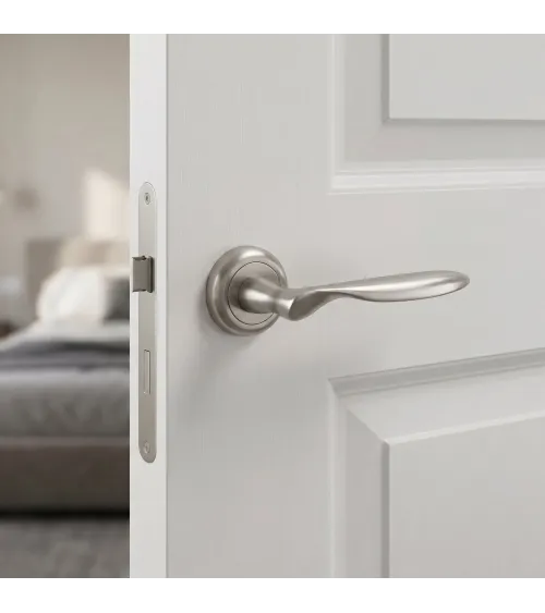 Puxador de porta níquel acetinado VENERA puxador design