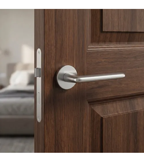 Puxador de porta cromado acetinado Spark design