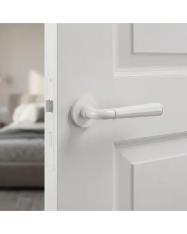 Puxador de Porta Branco Chique e Refinado - Modelo MARIGOLD