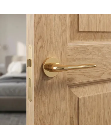 Puxador de Porta Dourado Chique para uma decoração de prestígio - Modelo AZALIA