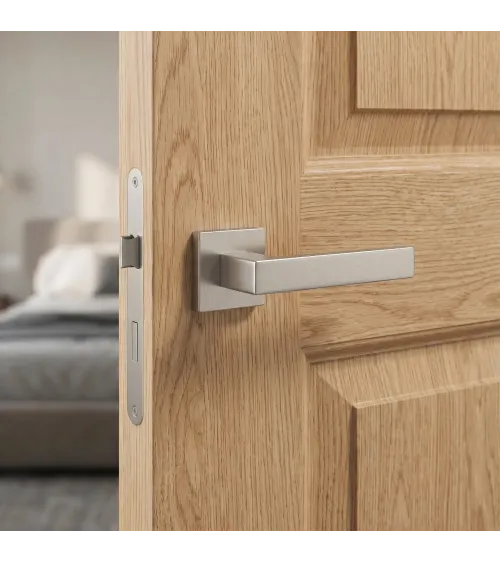 Puxador de porta níquel acetinado PINA puxador design