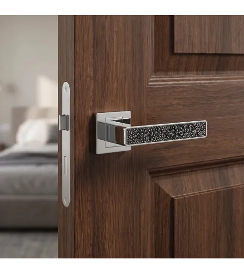 Puxador de porta zamak GLAMOUR ferragens design cor 1