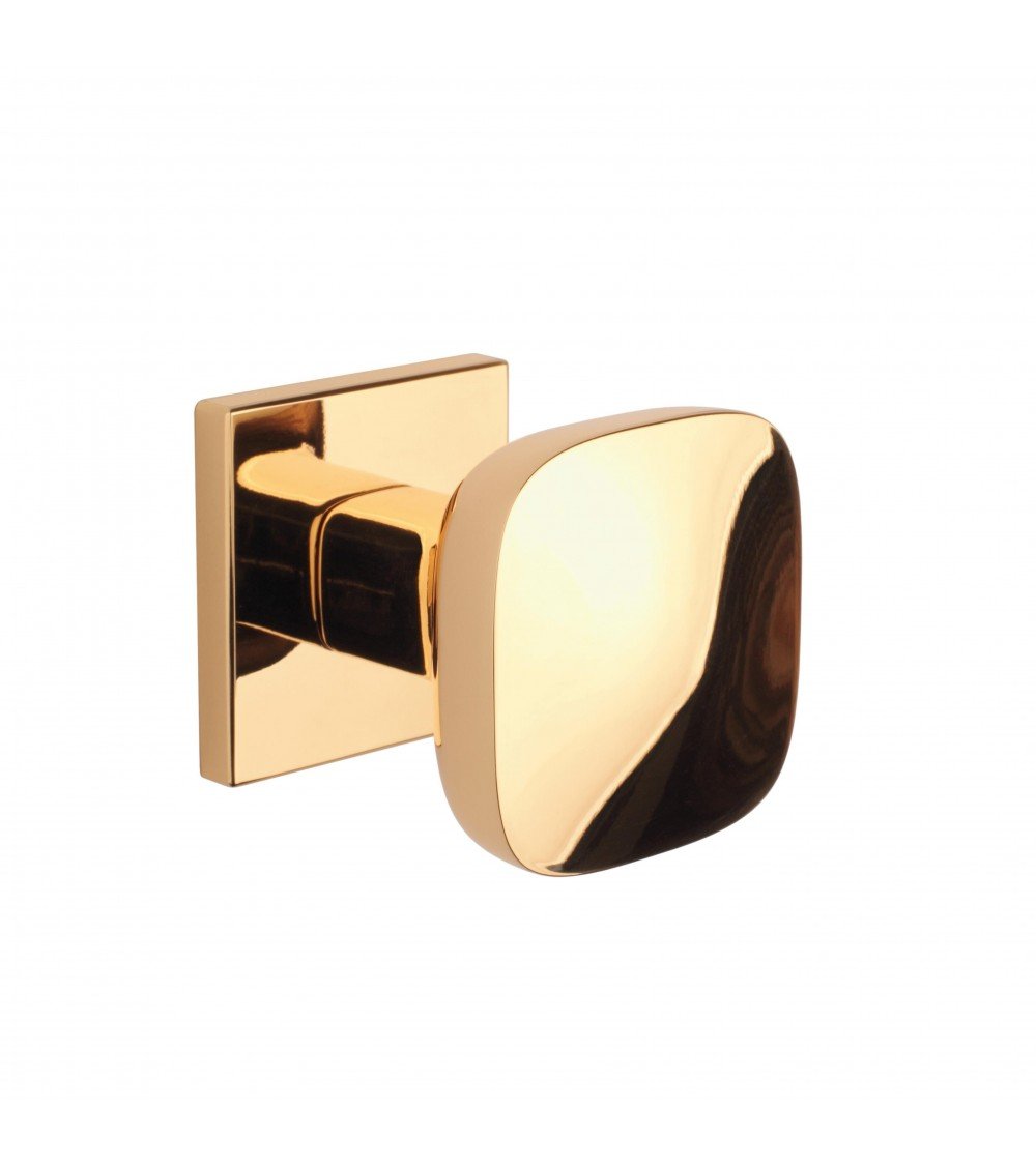 Botão de porta preto KIAMA quadrado - puxador design