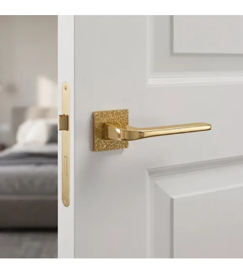 Puxador de porta dourado polido TUPAI 4007-T3 puxador design