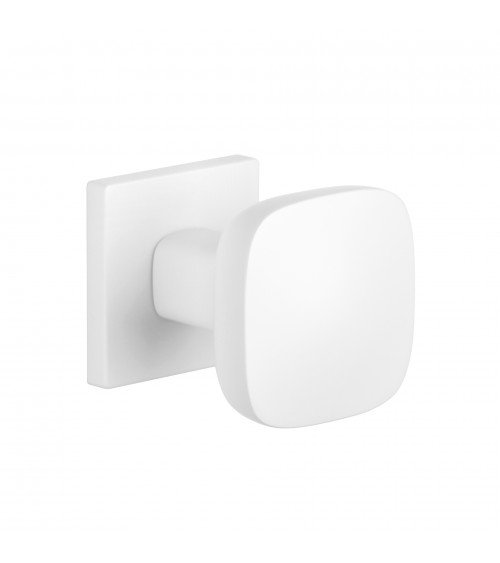 Botão de porta branco KIAMA quadrado - puxador design