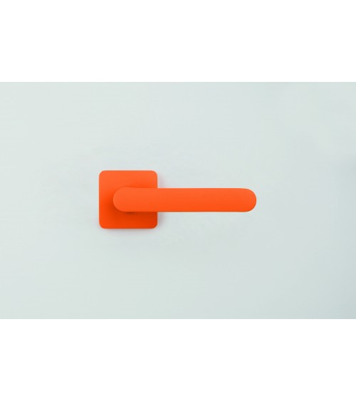 Puxador de porta cor castanha, placa quadrada - Colombo Design Mood - puxador design