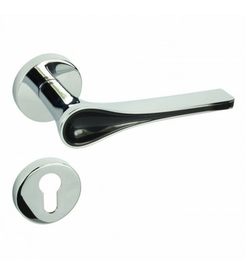 Maçaneta de porta DOM Polaris R com chave I - maçaneta design