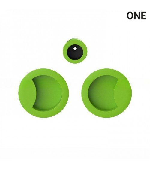 Puxador para porta corredeira cor verde Colombo Design Mood One puxador design