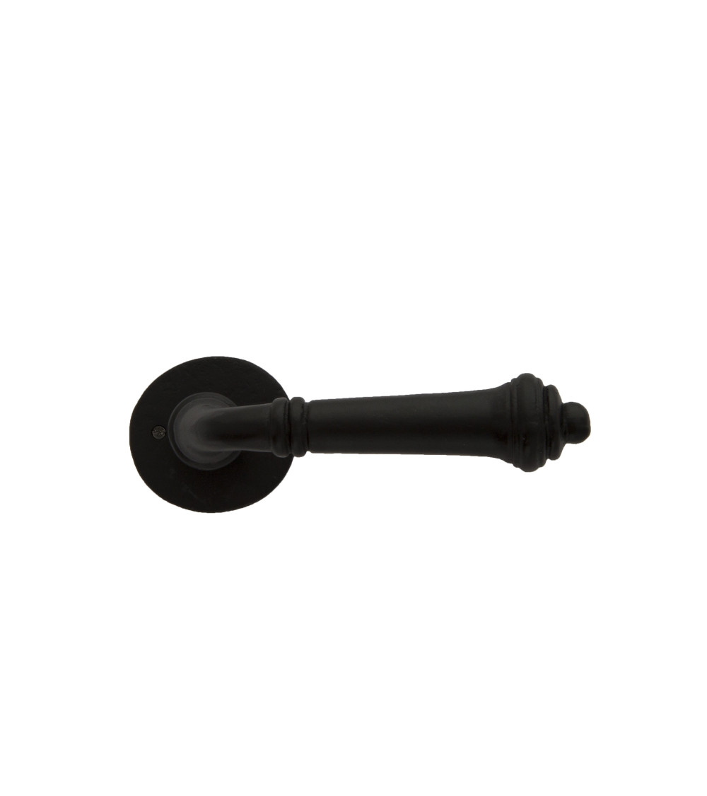 Puxador de porta preto em ferro 287 - puxador design
