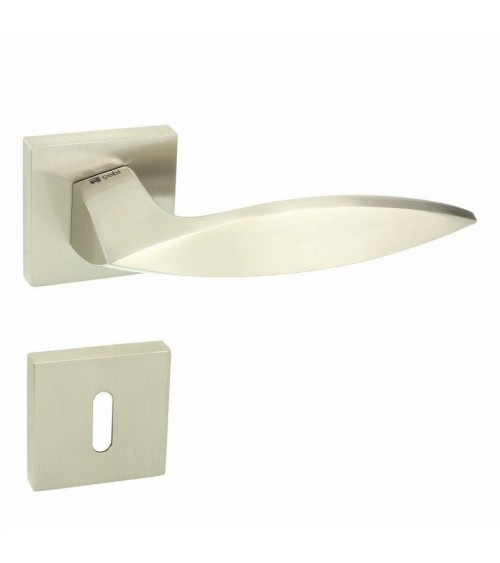 Puxador de porta design Quezo QR com chave L - ferragens decorativas