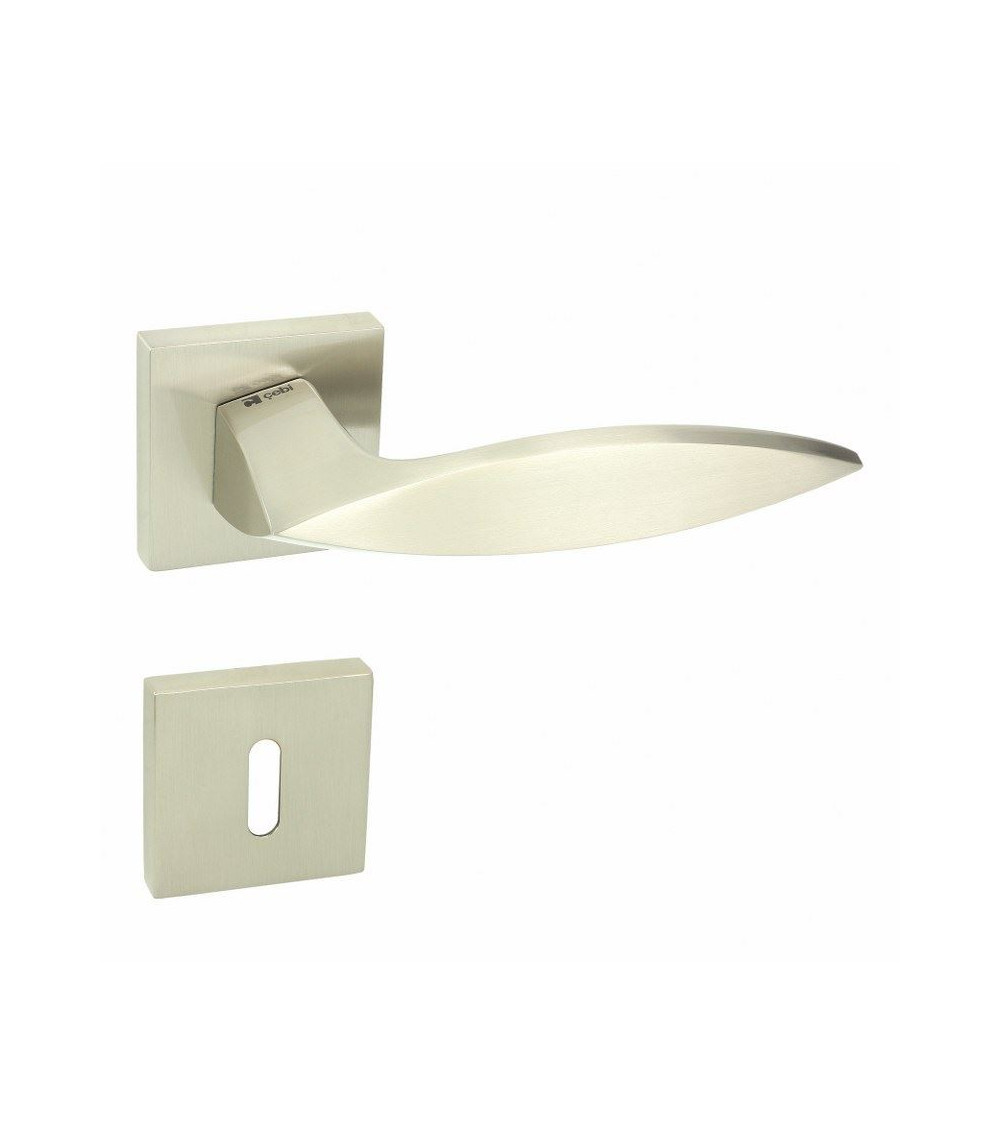 Puxador de porta design Quezo QR com chave L - ferragens decorativas