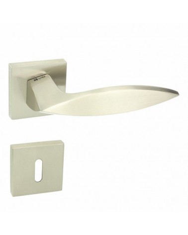 Puxador de porta design Quezo QR com chave L - ferragens decorativas