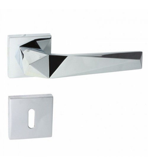 Puxador de porta DOM Pira QR com chave L - puxador design