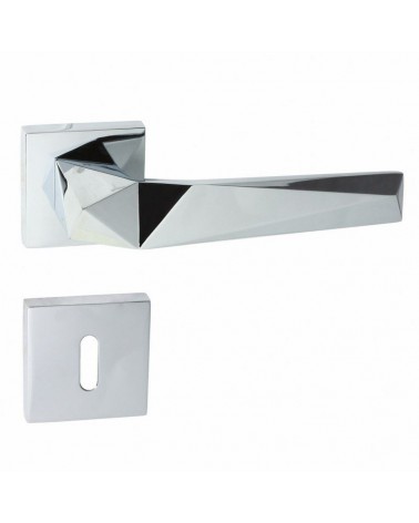 Puxador de porta DOM Pira QR com chave L - puxador design
