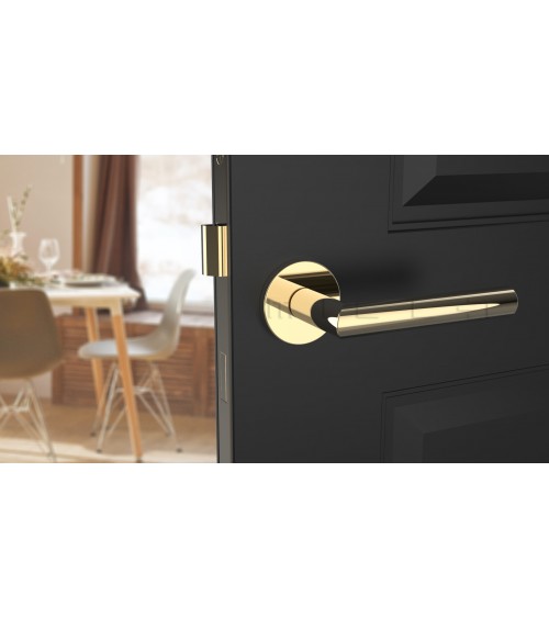Puxador de porta ARABIS design cor ouro polido