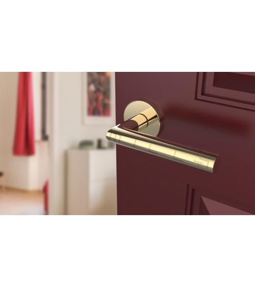 Puxador de porta ARABIS design cor ouro polido