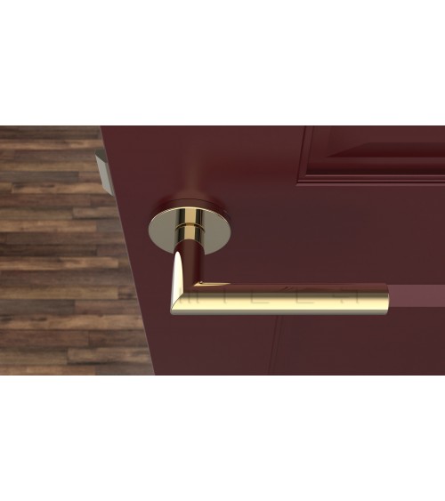 Puxador de porta ARABIS design cor ouro polido
