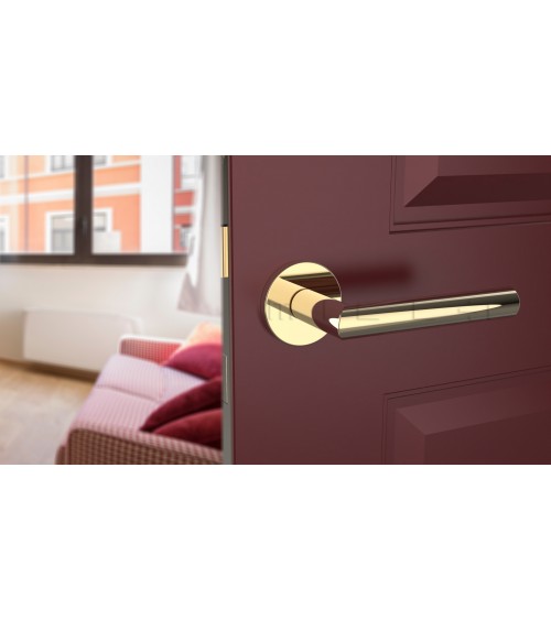 Puxador de porta ARABIS design cor ouro polido