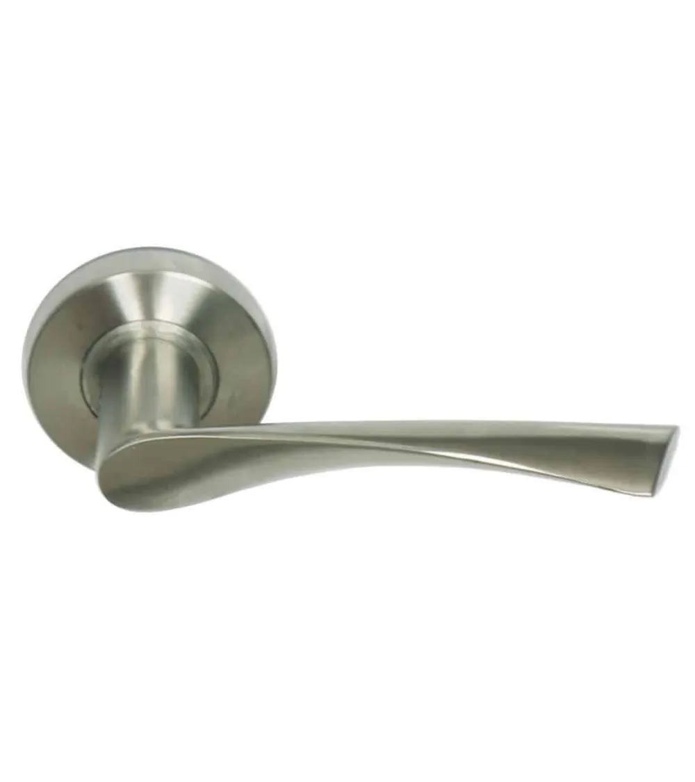 Puxador de porta St Macaire em inox escovado mate — Aço inoxidável