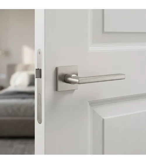 Puxador de porta níquel escovado SIRA design