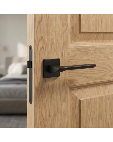 Puxador de Porta Preto Elegante e Ousado - Modelo ASTRA