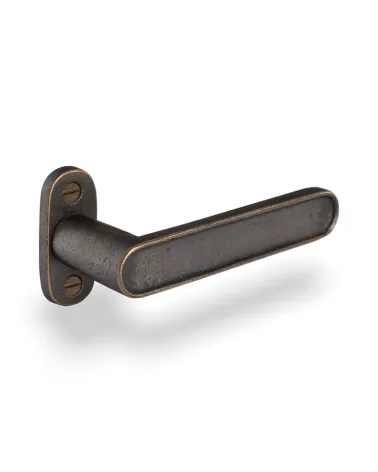 Puxador de porta em ferro preto