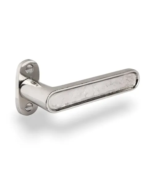 Puxador de porta em ferro preto