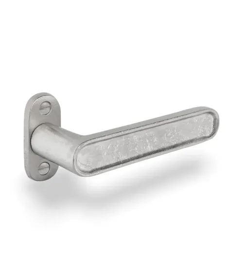 Puxador de porta em ferro preto