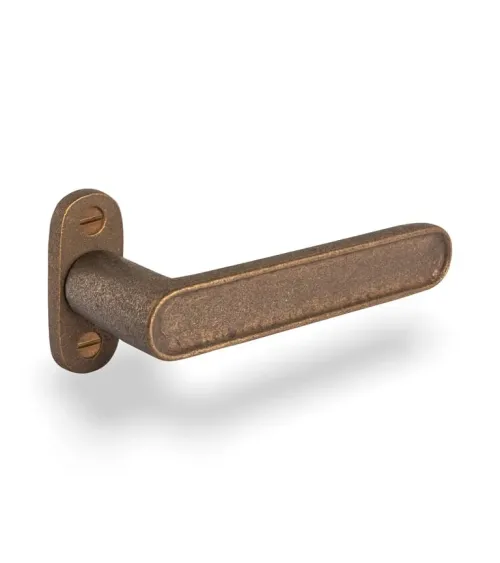 Puxador de porta em ferro preto