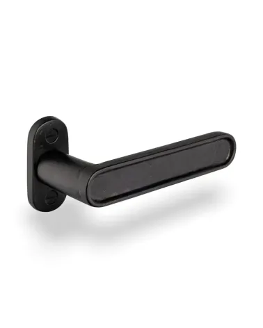 Puxador de porta em ferro preto