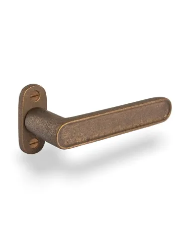 Puxador de porta em ferro preto