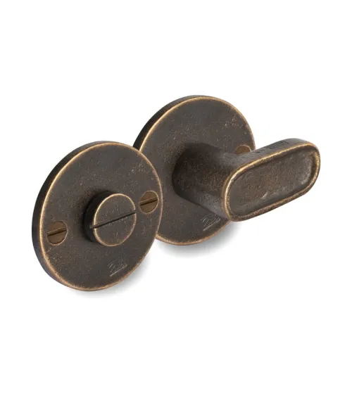 Conjunto para WC com acabamento em metal bruto