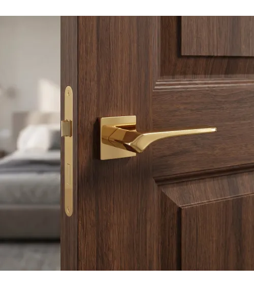 Puxador de porta BERGERIA com roseta quadrada, de design