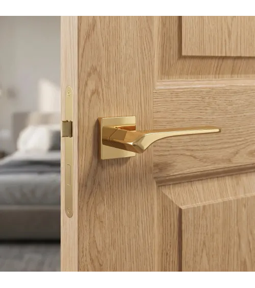 Puxador de porta BERGERIA com roseta quadrada, de design