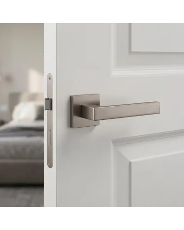 Puxador de Porta Titânio com brilho suave - Modelo TUPAI 2275