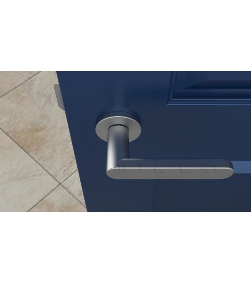 Puxador de porta cromado acetinado ALORA puxador design
