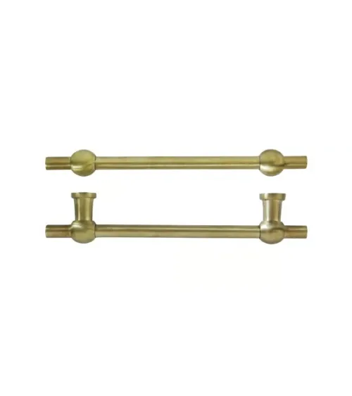 Puxador de móvel COMCDF 128 mm – latão escovado | MillaPuxadores