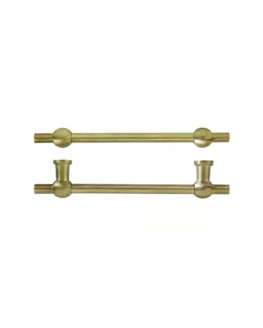 Puxador de móvel COMCDF 128 mm – latão escovado | MillaPuxadores