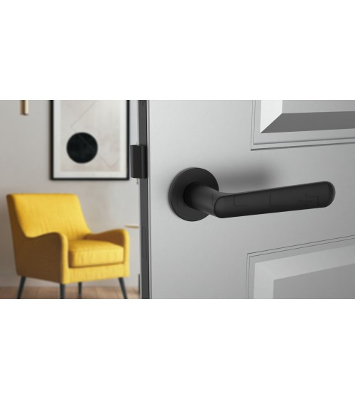 Puxador de porta preto mate ARIA puxador design